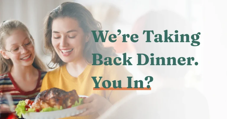 Weekly Table Taking Back Dinner